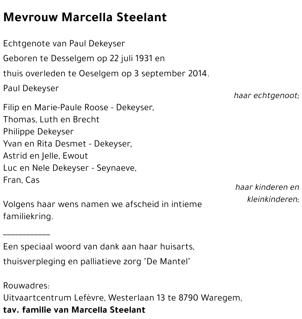 Marcella Steelant