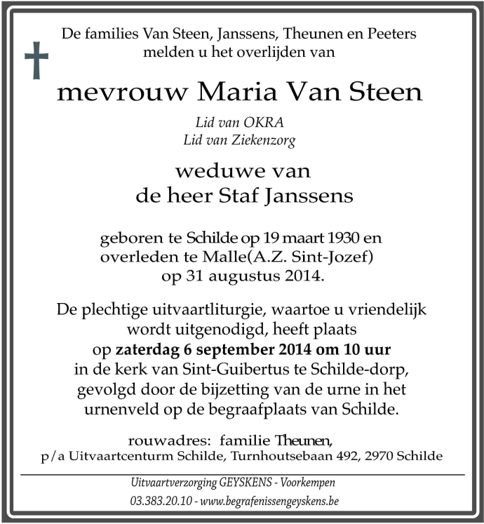 Maria Steen van