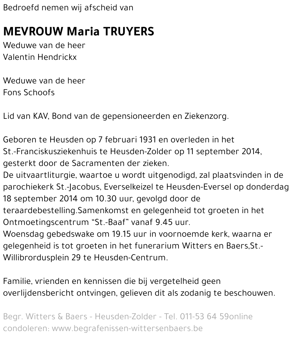 Maria Truyers