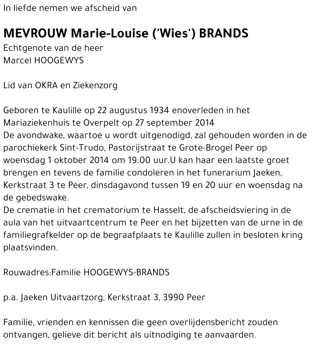 Marie-Louise BRANDS