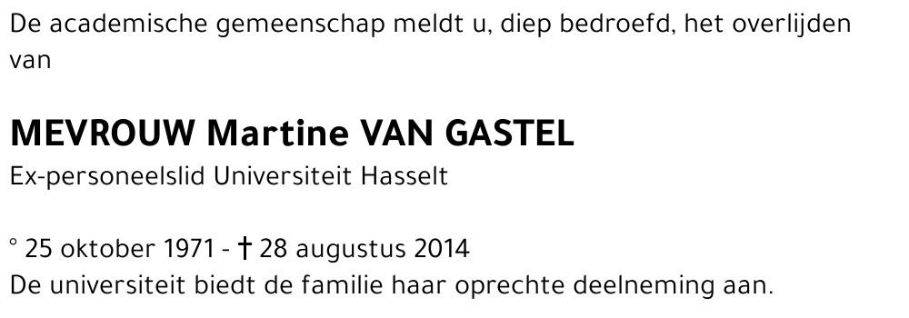 Martine Van Gastel
