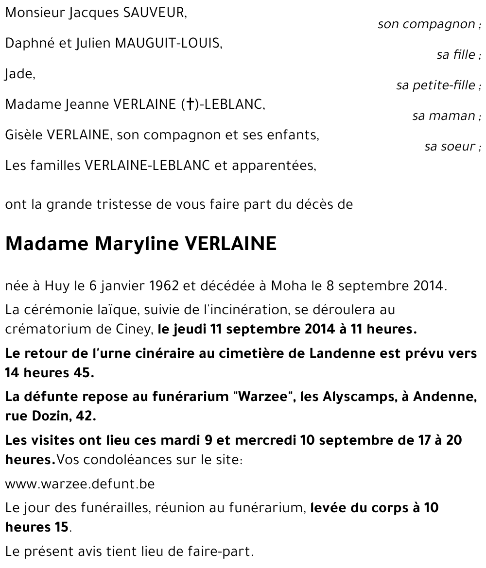 Maryline VERLAINE