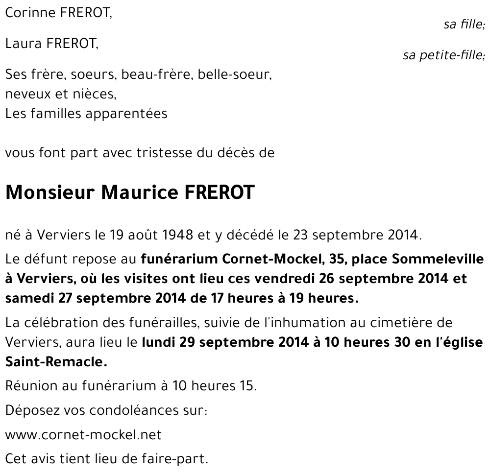 Maurice FREROT