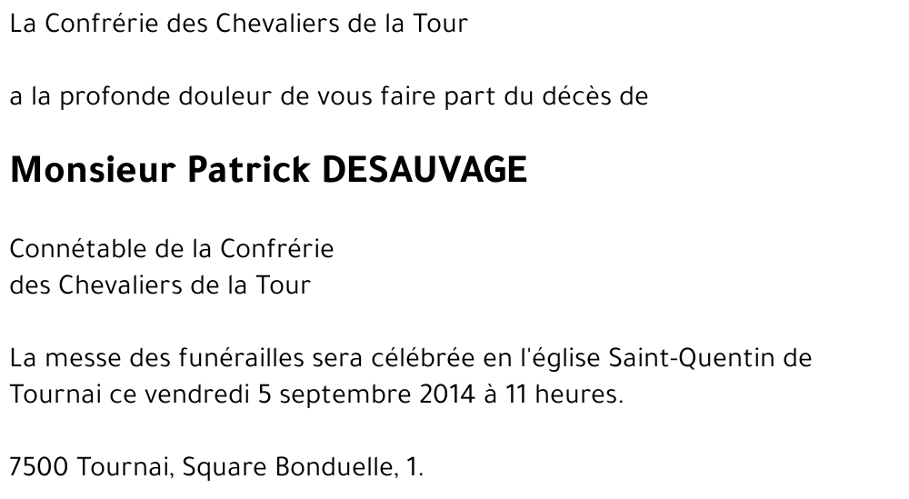 Patrick DESAUVAGE