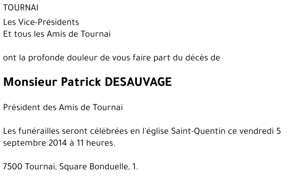 Patrick DESAUVAGE