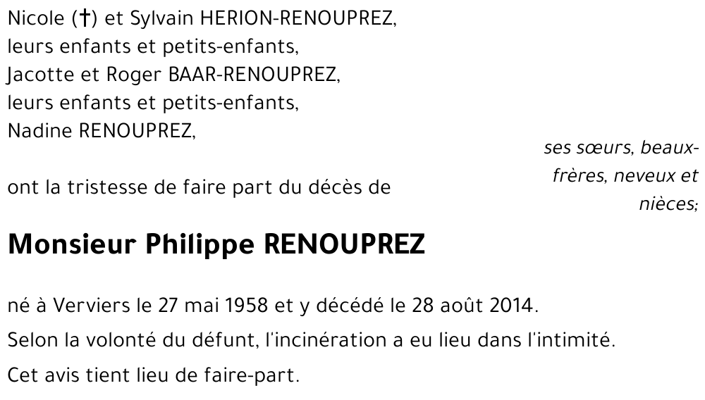 Philippe RENOUPREZ