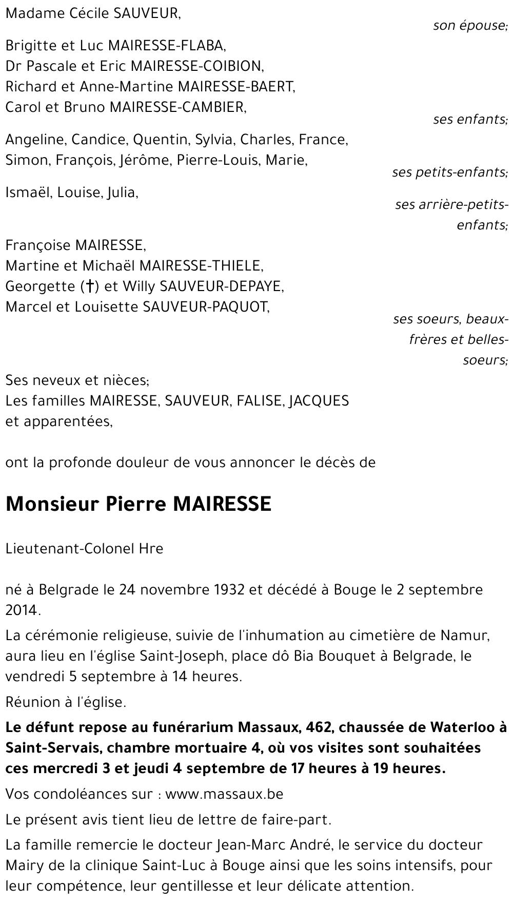 Pierre MAIRESSE