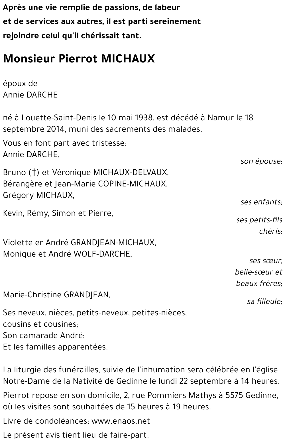 Pierrot MICHAUX