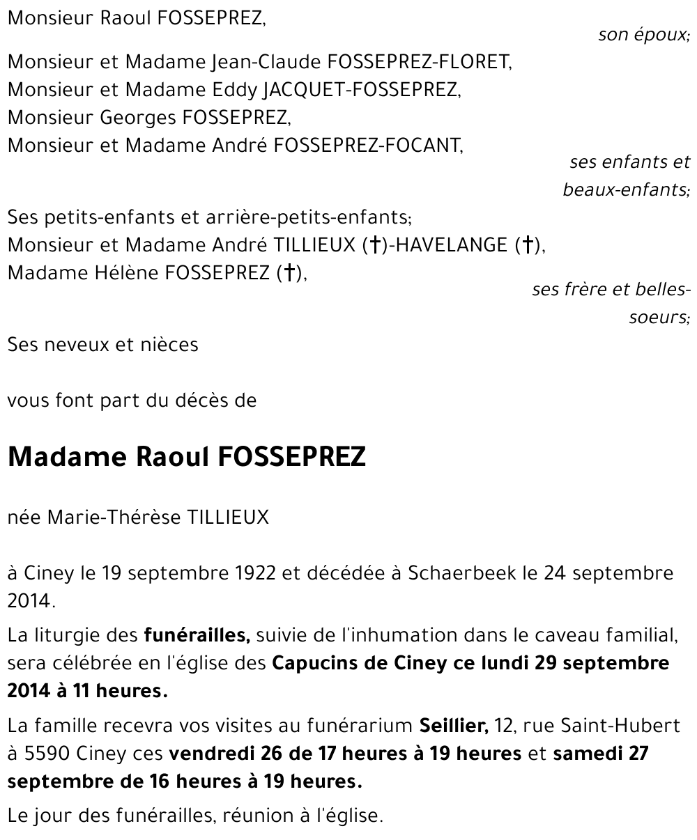 Raoul FOSSEPREZ