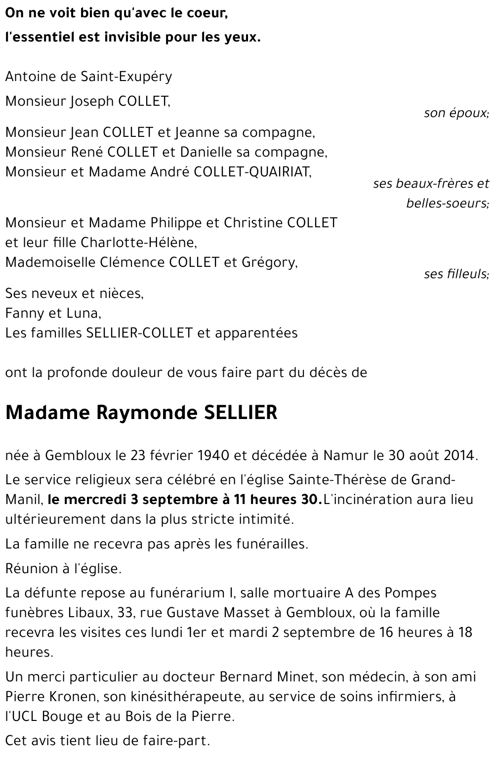 Raymonde SELLIER