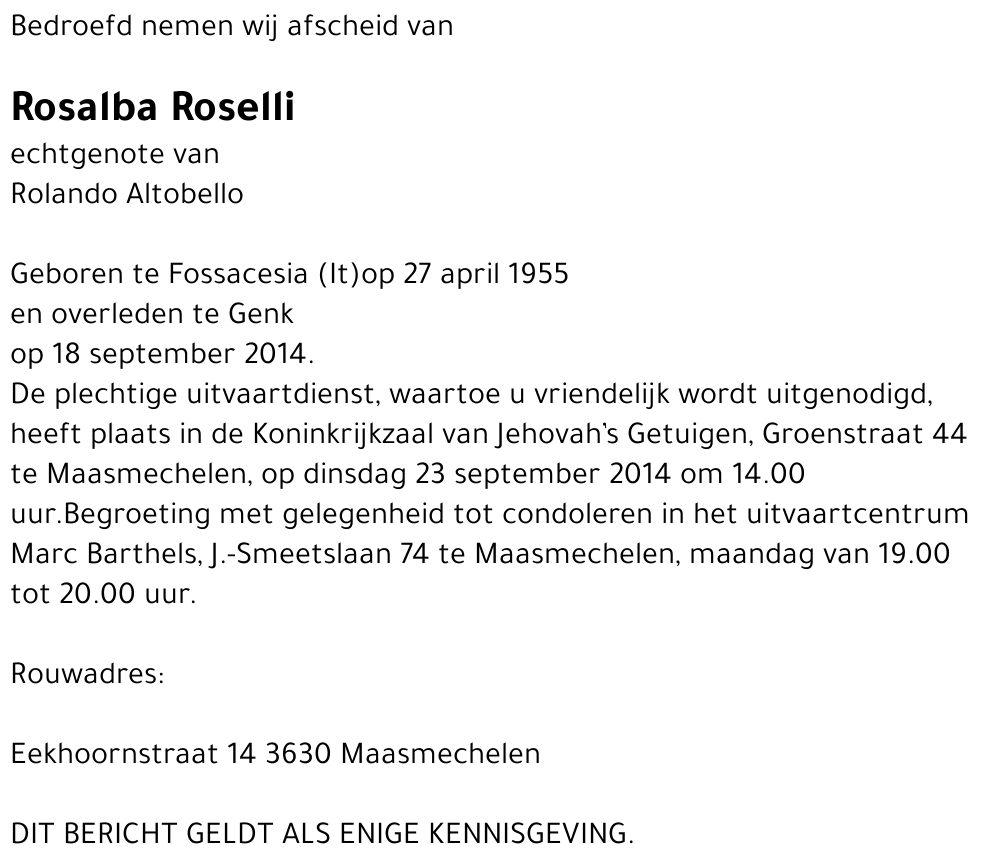 Rosalba Roselli