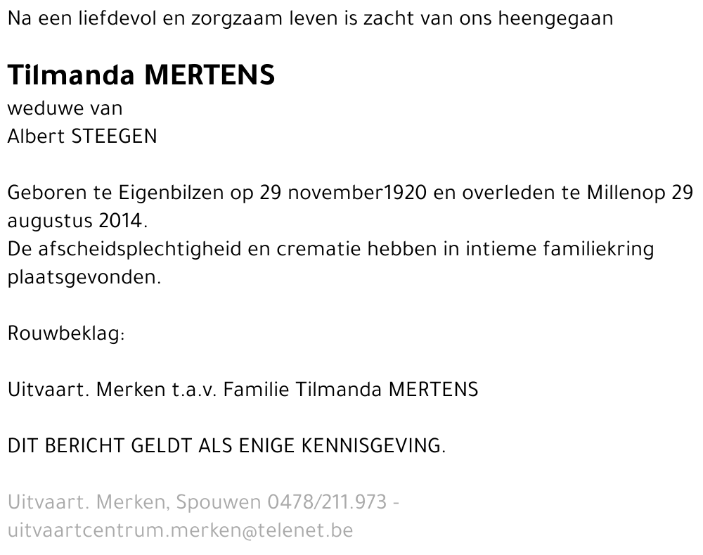 Tilmanda MERTENS