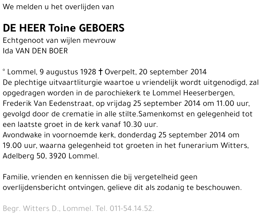 Toine Geboers