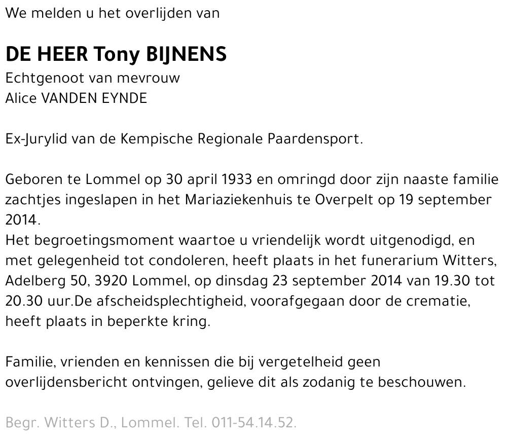 Tony BIJNENS