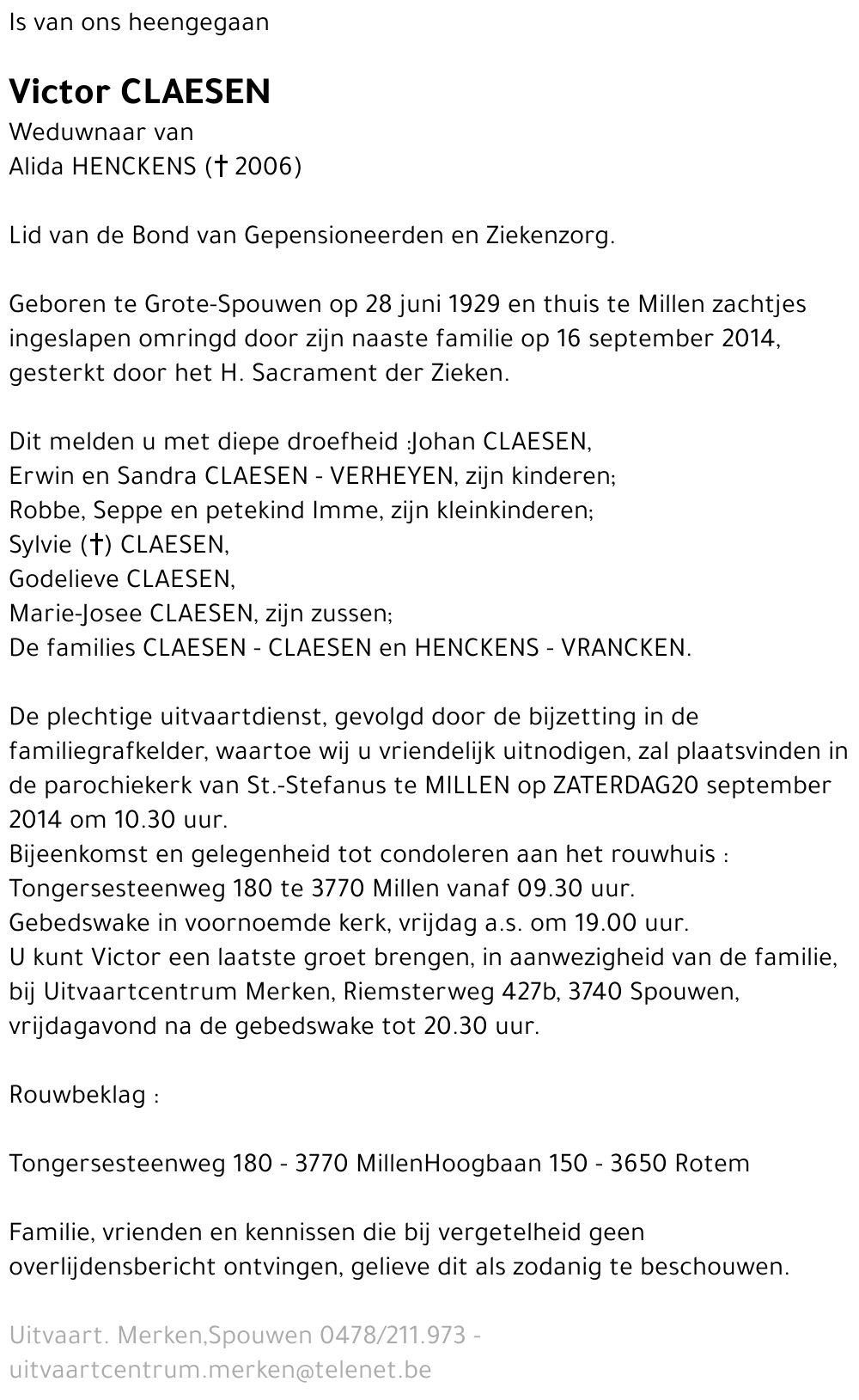 Victor CLAESEN