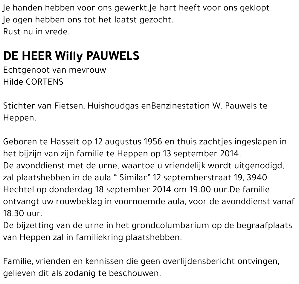 Willy Pauwels