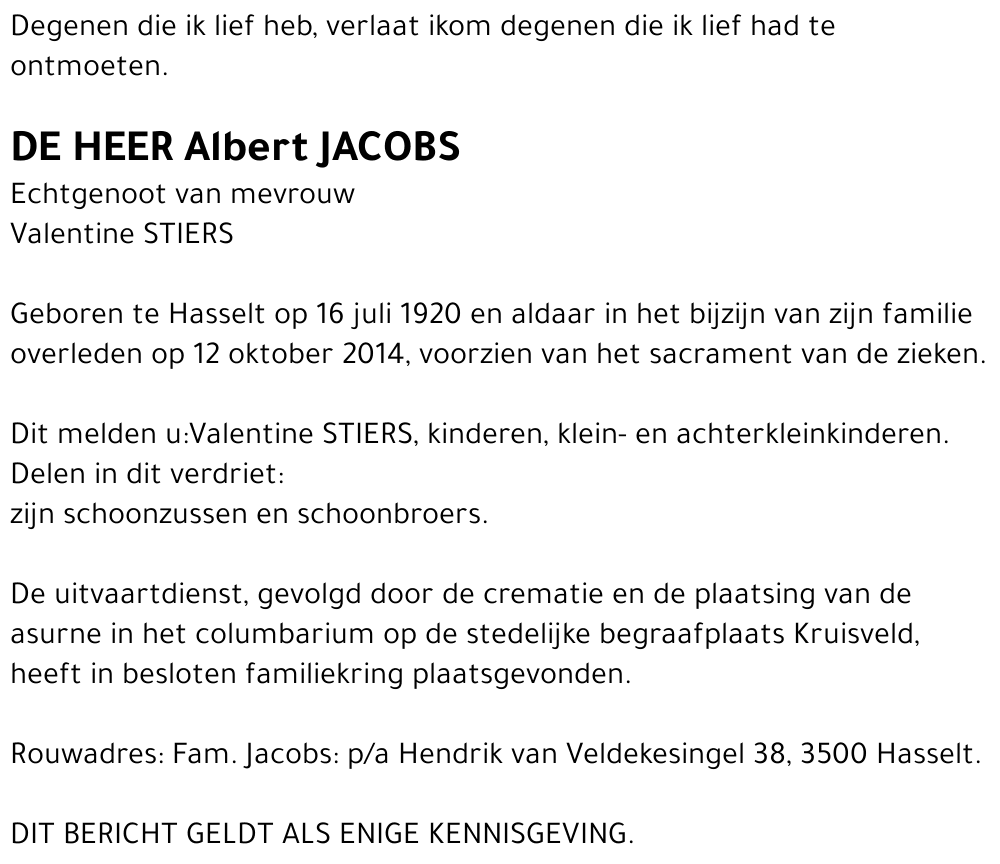 Albert Jacobs