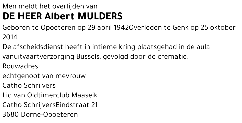 Albert Mulders