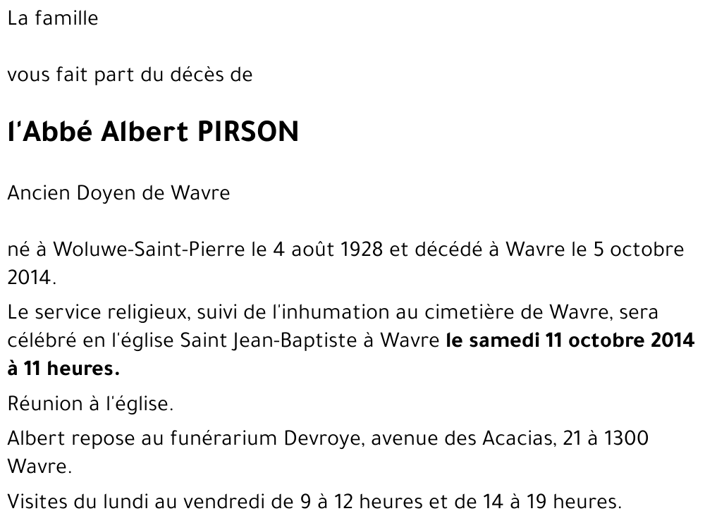 Albert PIRSON