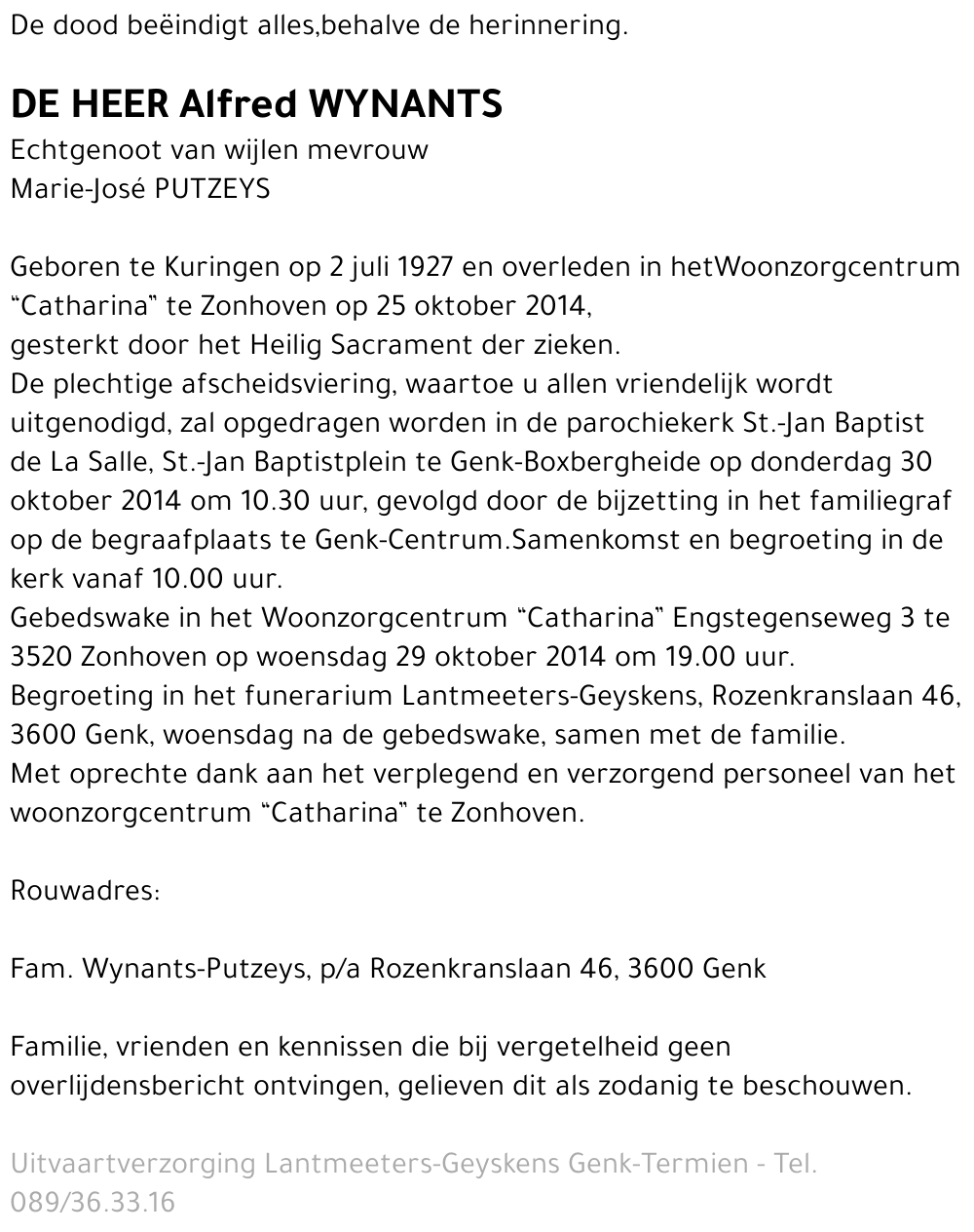 Alfred WYNANTS