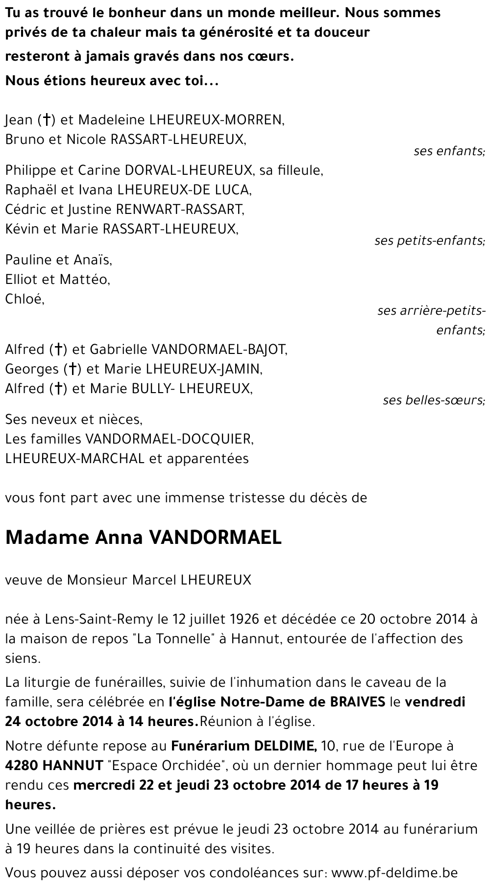 Anna VANDORMAEL