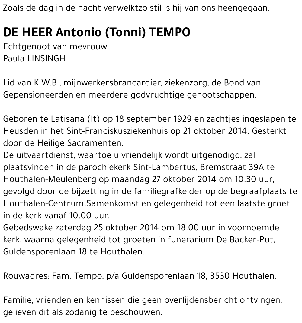 Antonio TEMPO