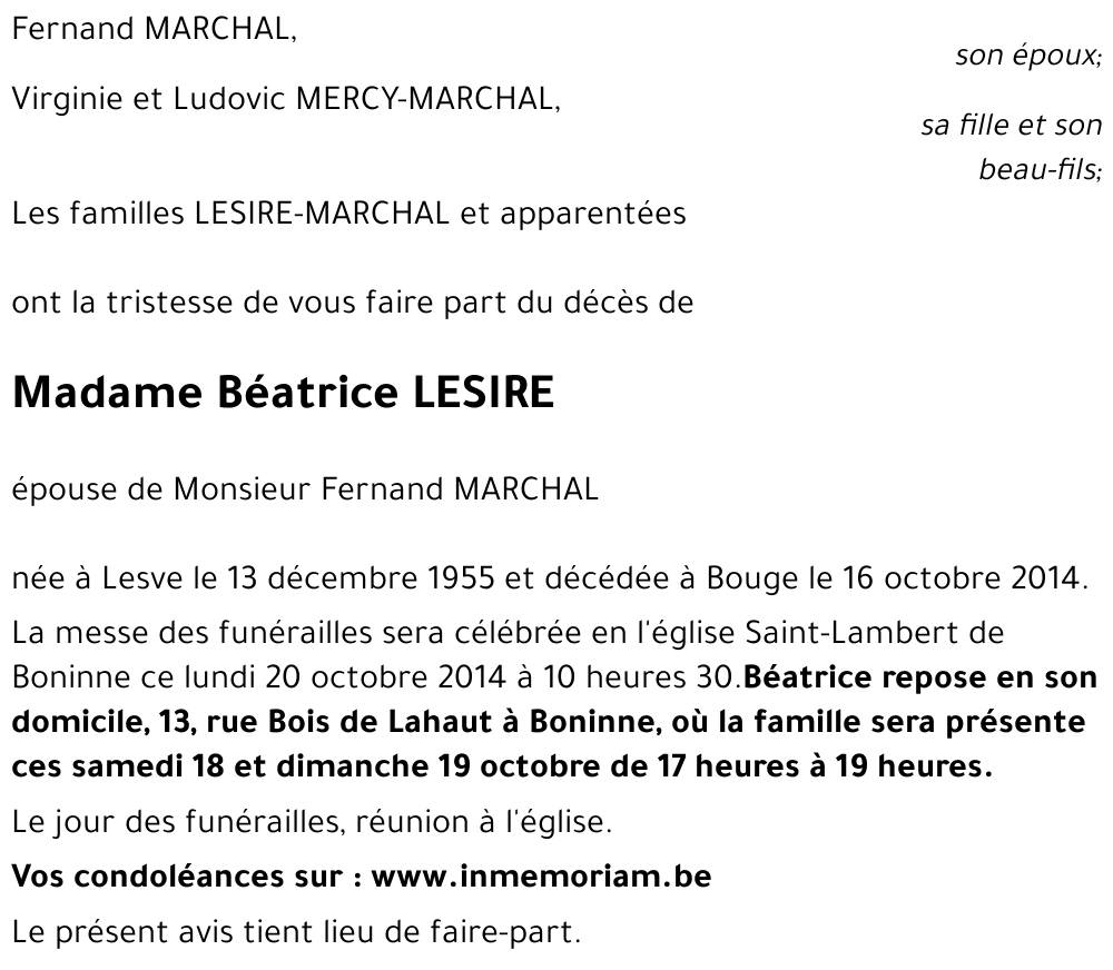 Béatrice LESIRE