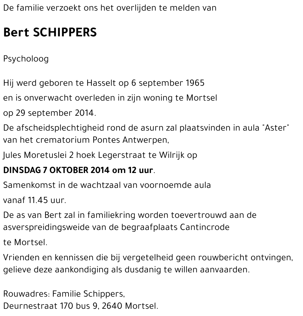 Bert SCHIPPERS