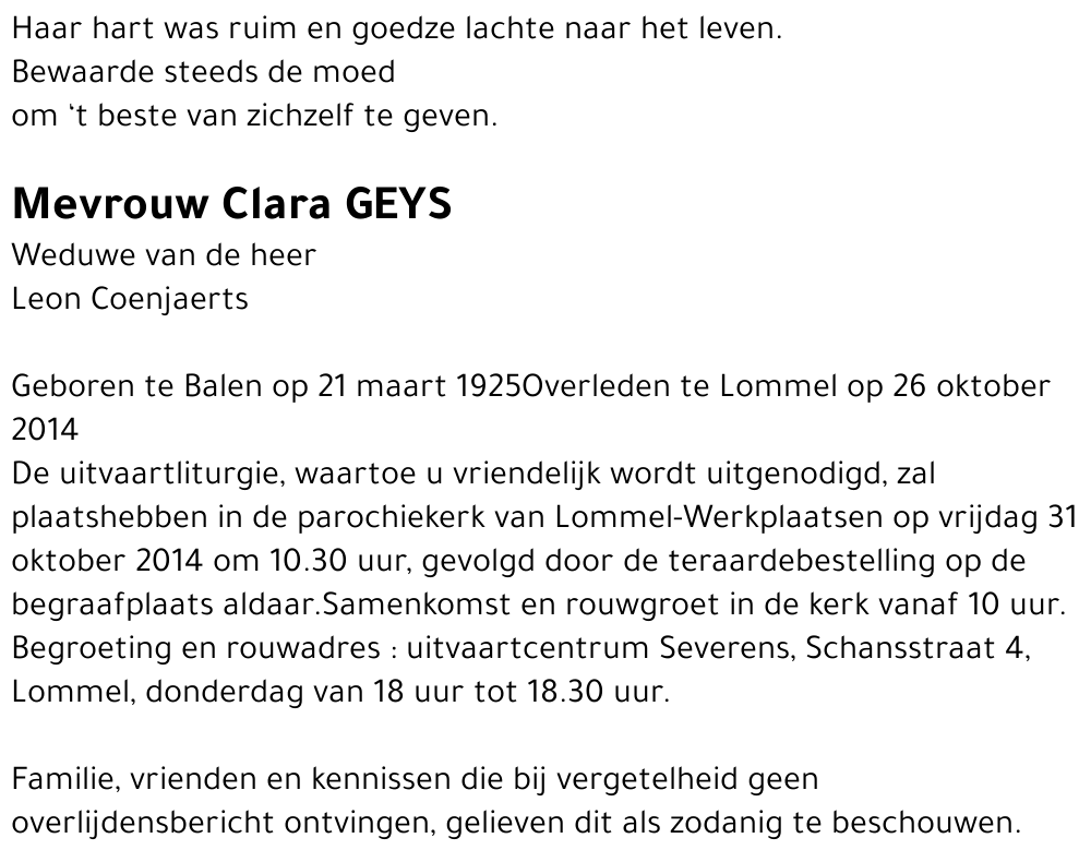 Clara Geys