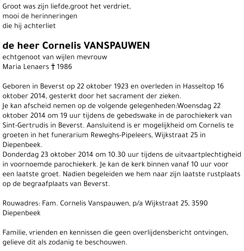 Cornelis Vanspauwen