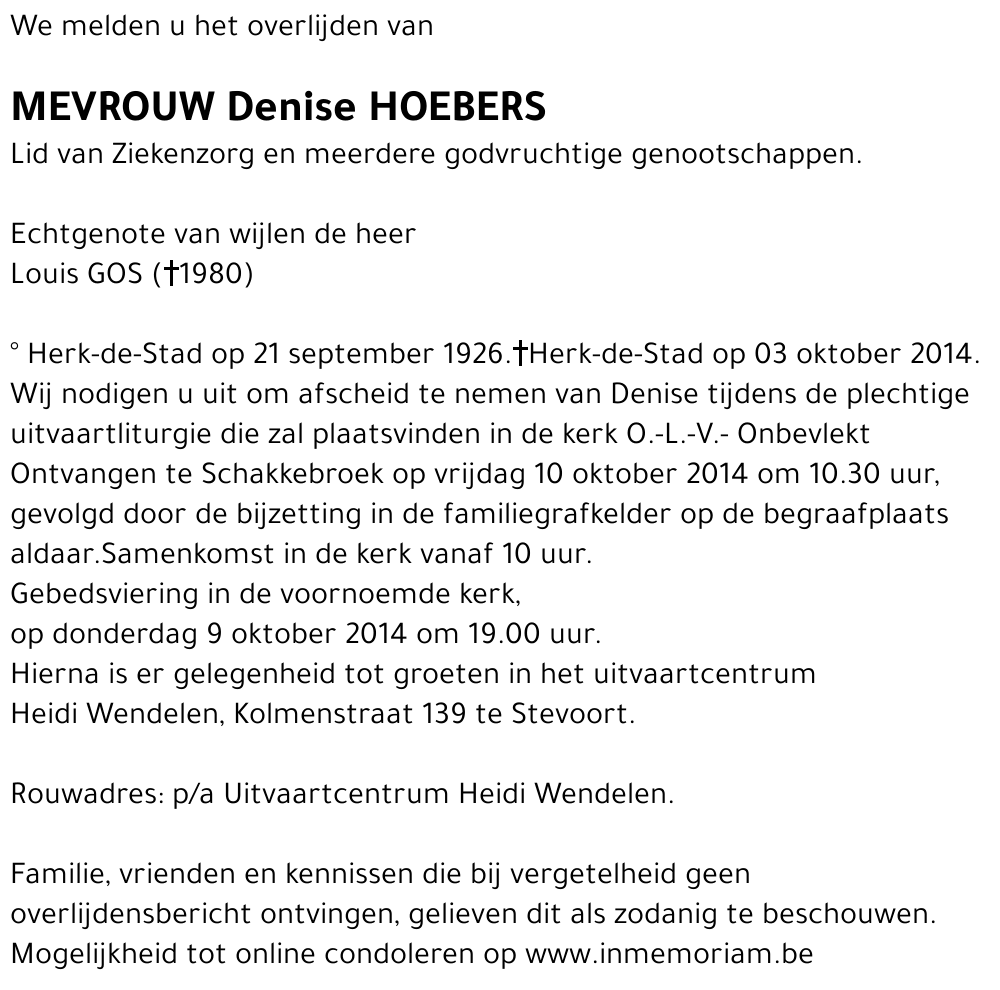 Denise HOEBERS