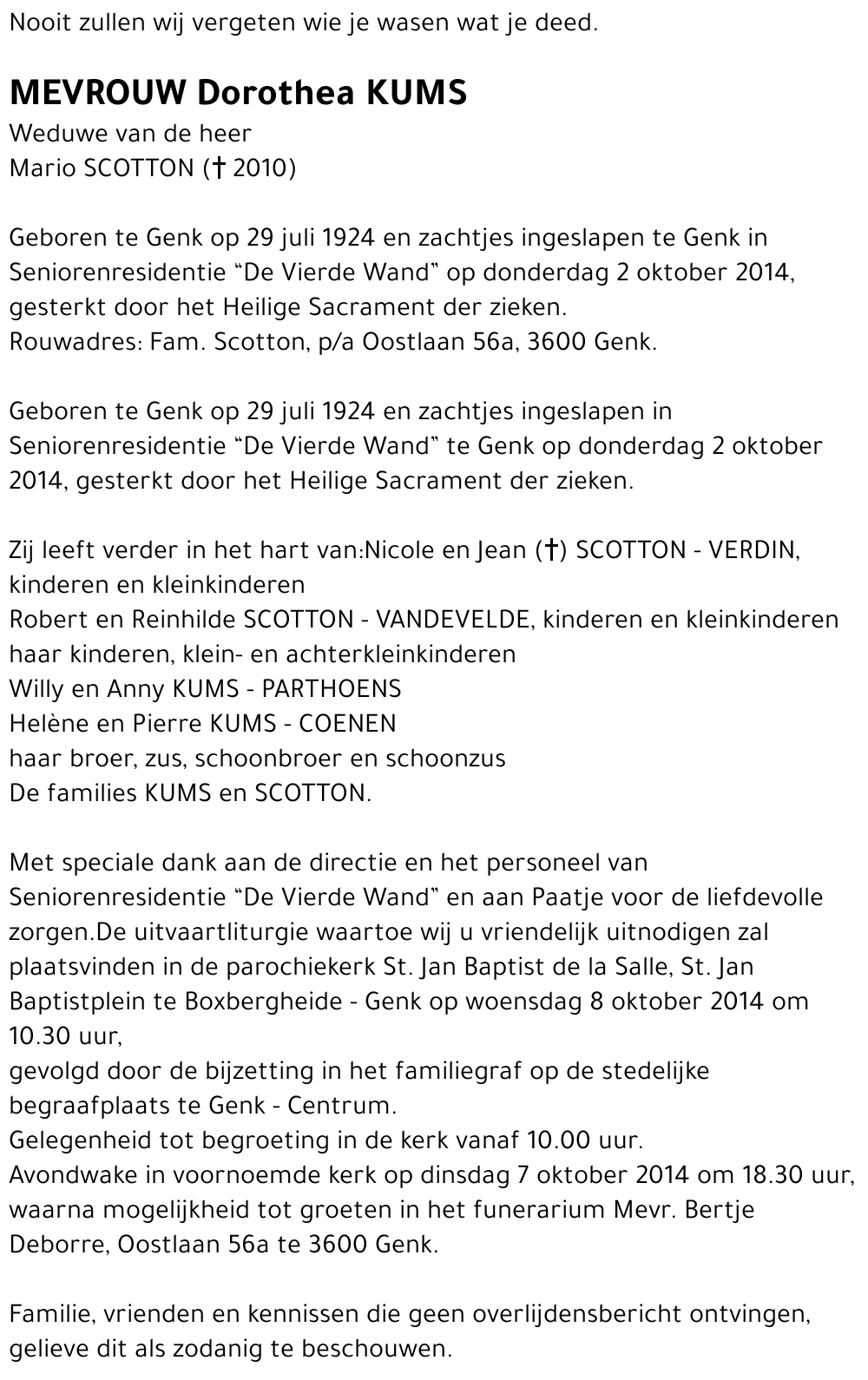 Dorothea KUMS