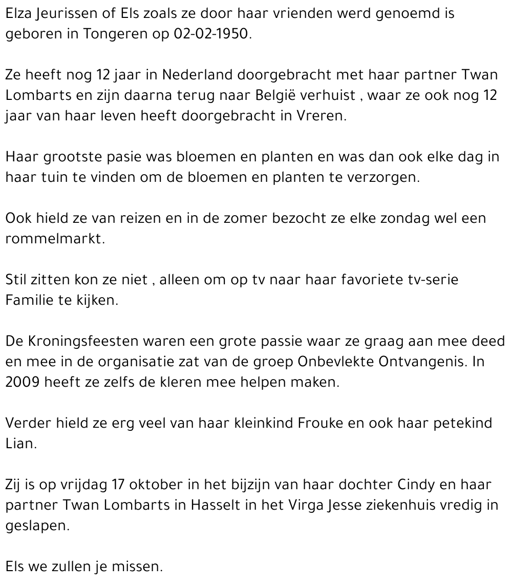 Els  'Elza' Jeurissen