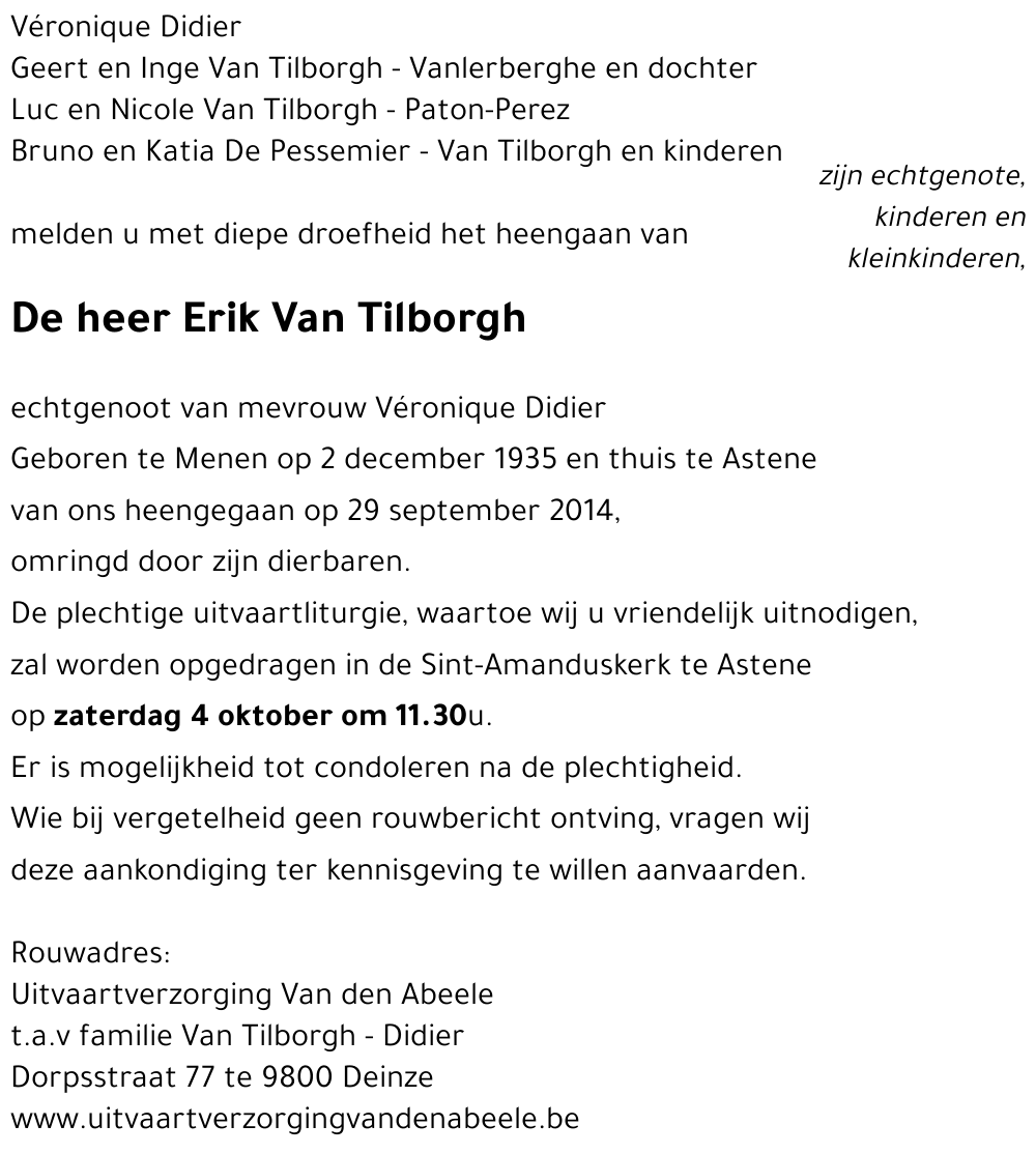 Erik Van Tilborgh