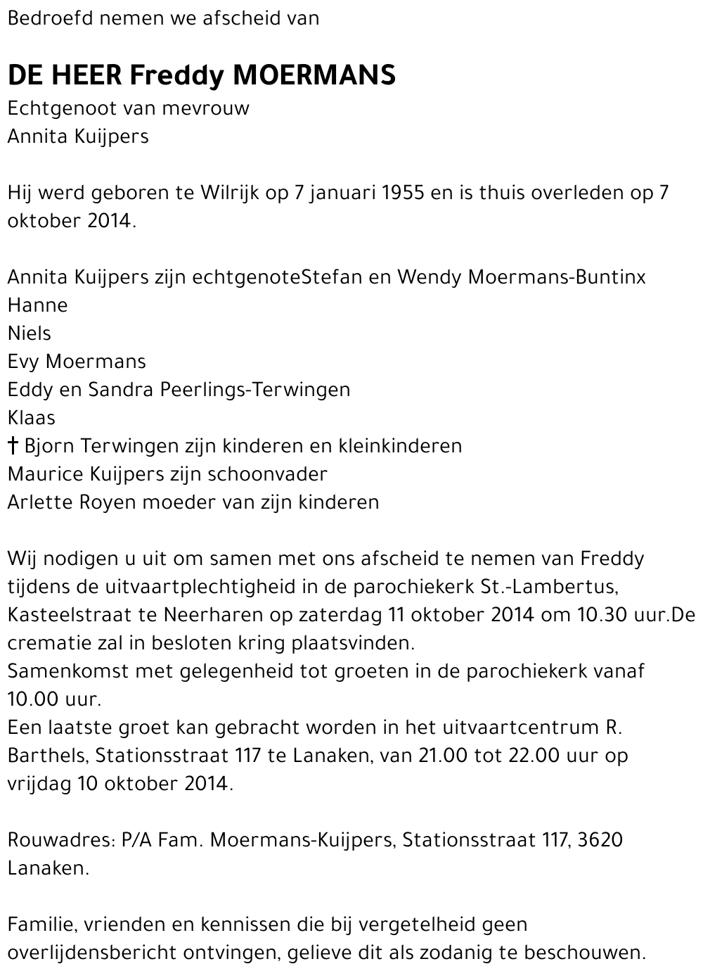 Freddy Moermans