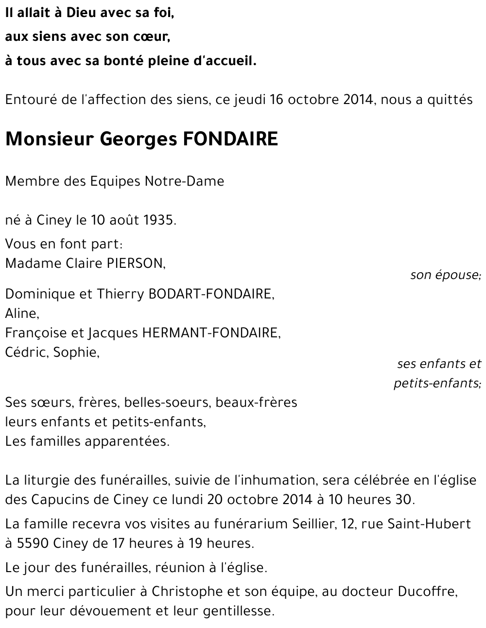Georges FONDAIRE
