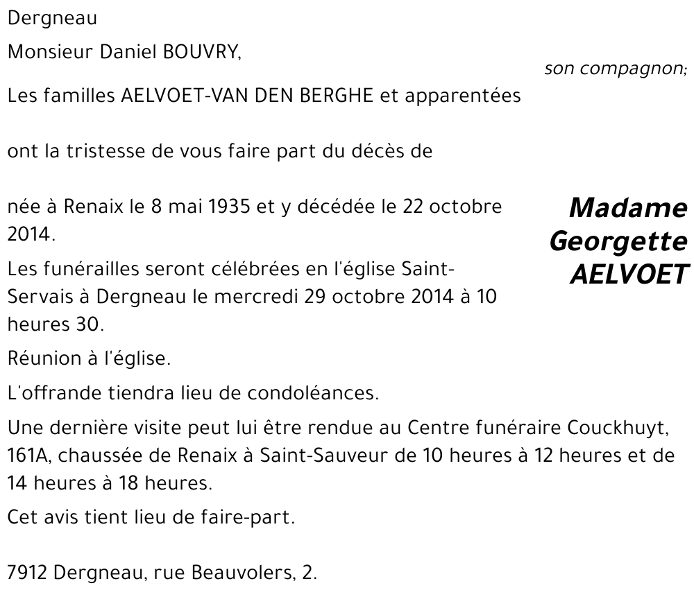 Georgette AELVOET