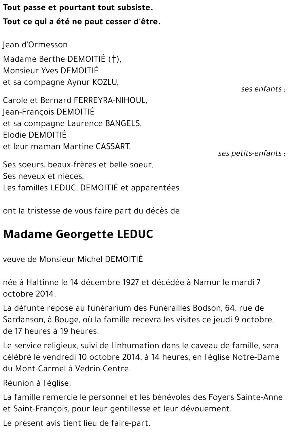 Georgette LEDUC
