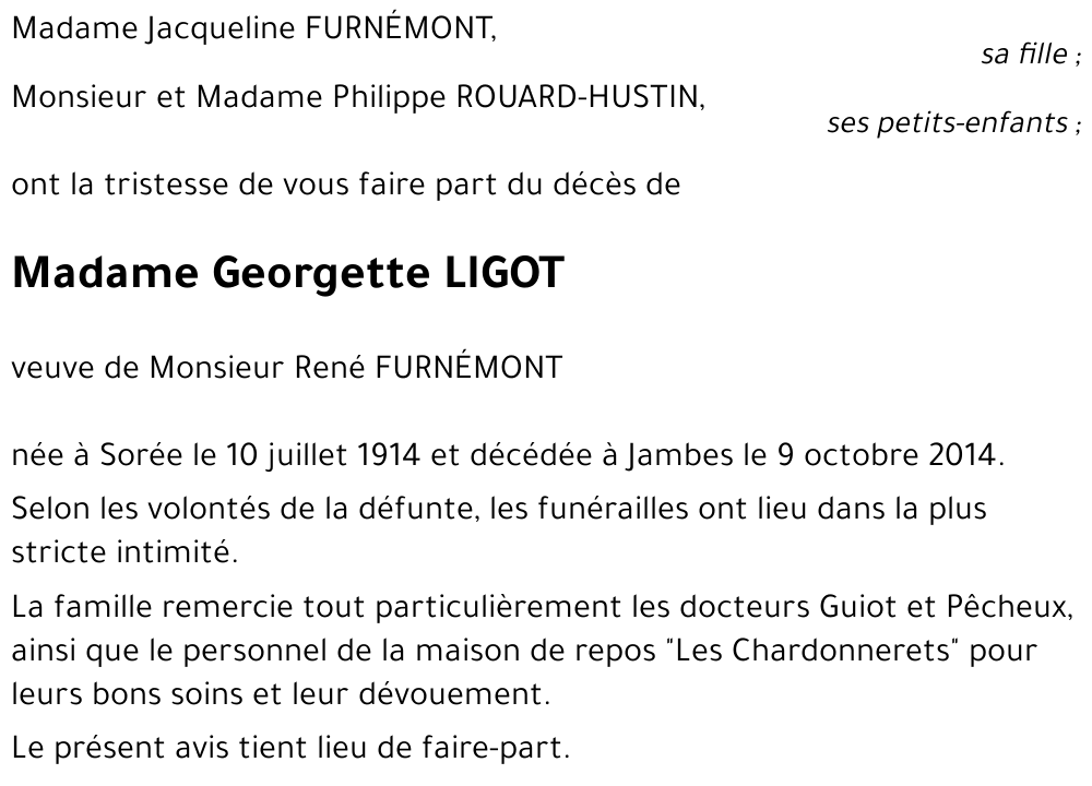 Georgette LIGOT