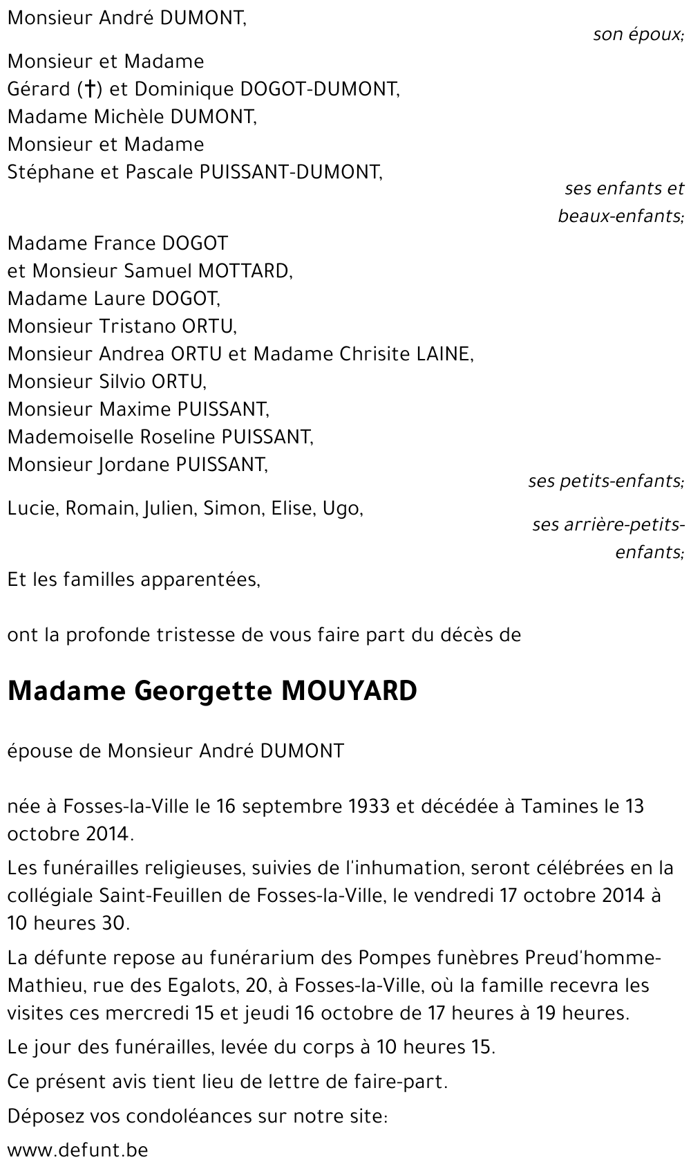 Georgette MOUYARD