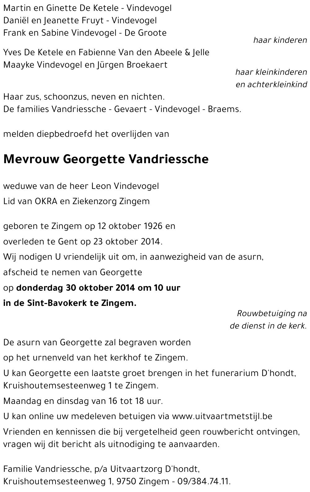 Georgette Vandriessche