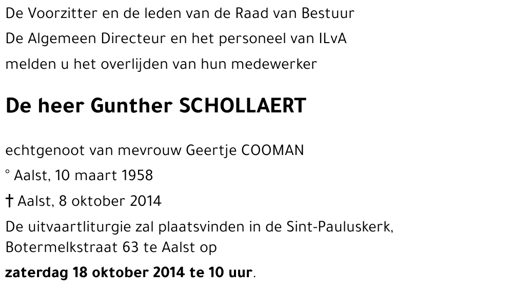 Gunther SCHOLLAERT