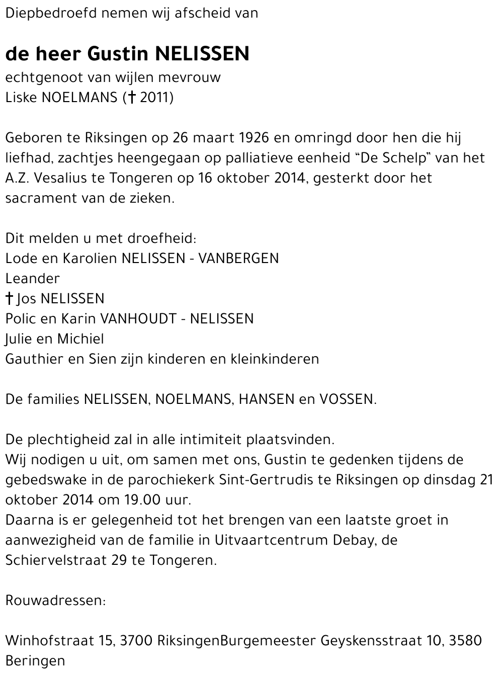 Gustin NELISSEN