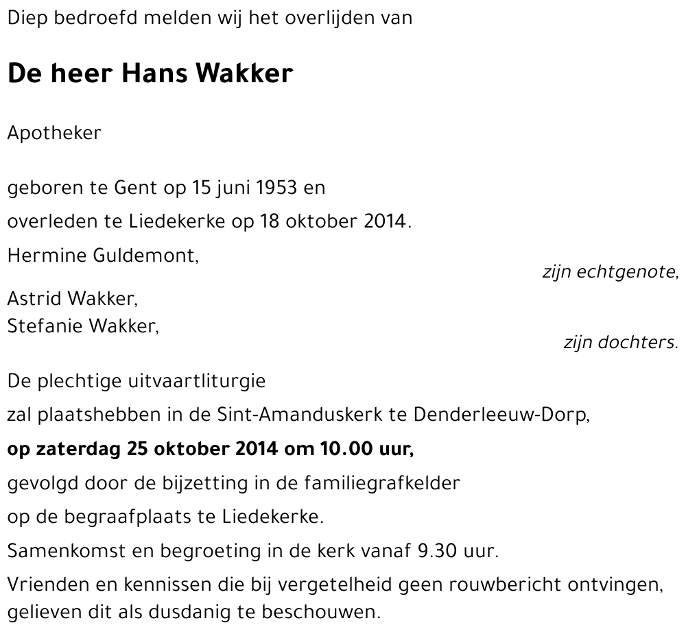 Hans Wakker