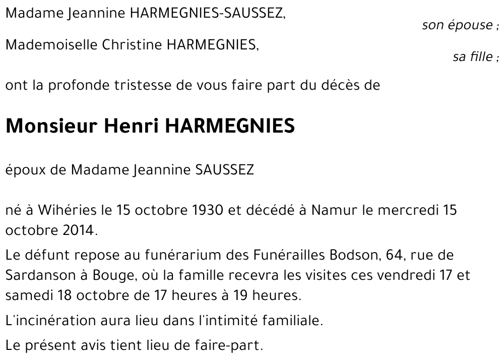 Henri HARMEGNIES