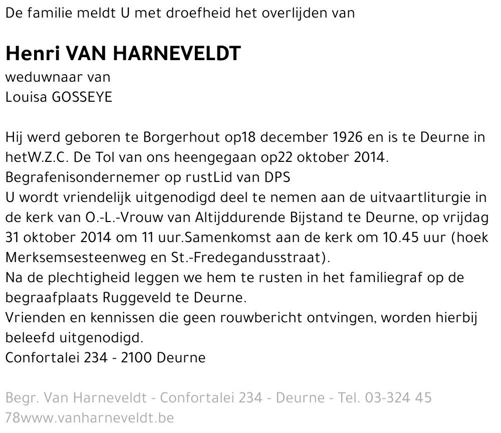 Henri Van Harneveldt