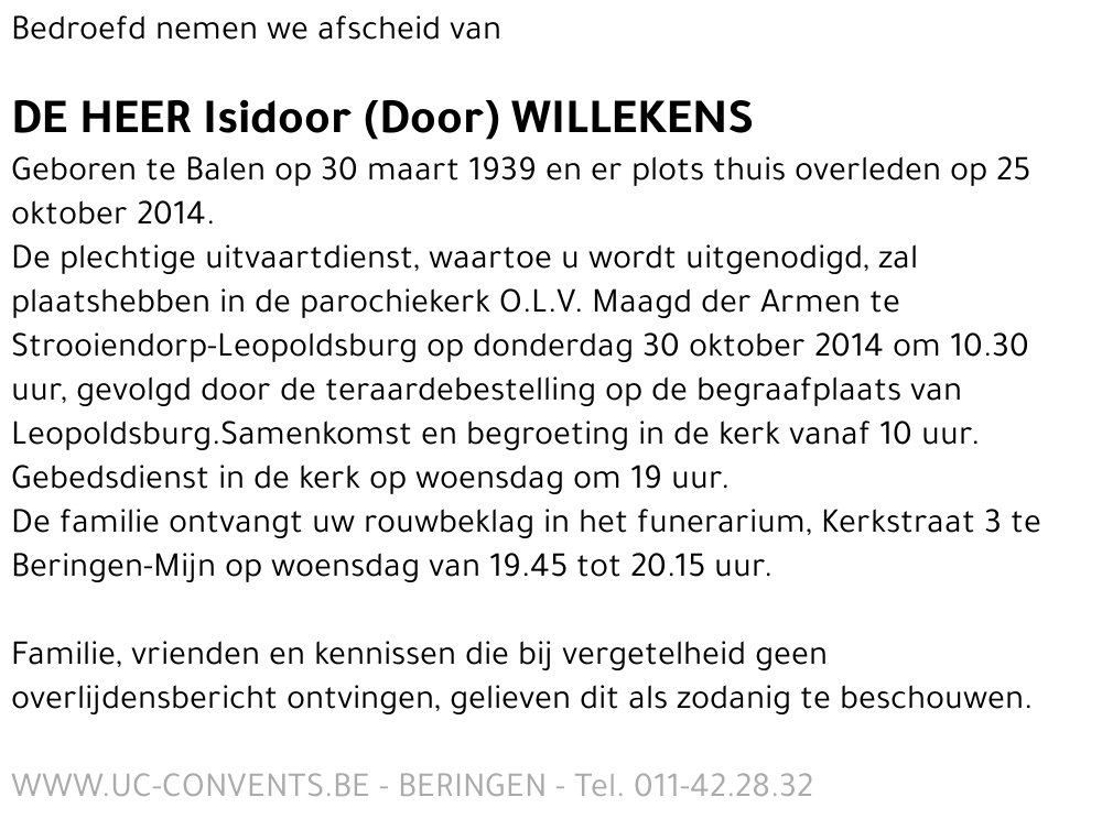 Isidoor Willekens