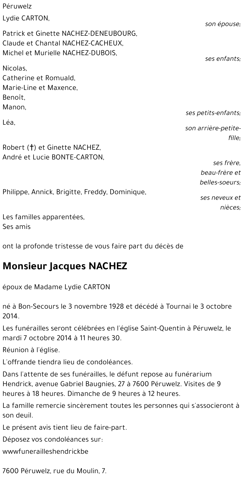 Jacques NACHEZ