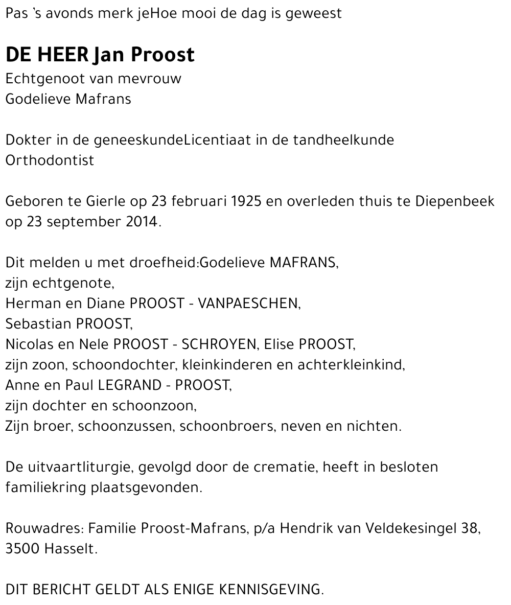 Jan Proost