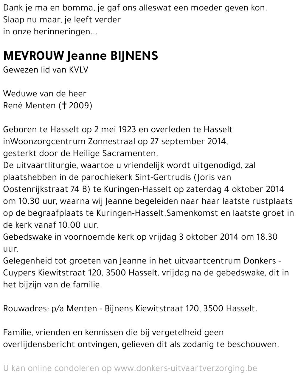 Jeanne Bijnens